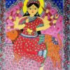 Buy mithila painting of Goddess Durga