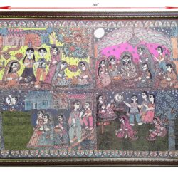 Mithila Painting on chauth chand