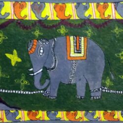 Buy Mithila painting of Elephant