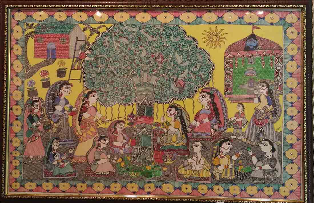 Buy Mithila Painting of Vat Savitri