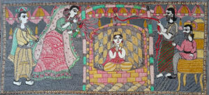 Buy Mithila Painting of Story related to Darbhanga Maharaj