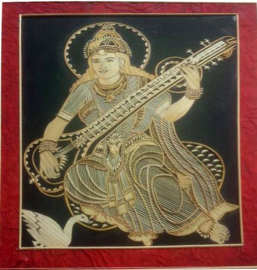 sikki framed saraswati