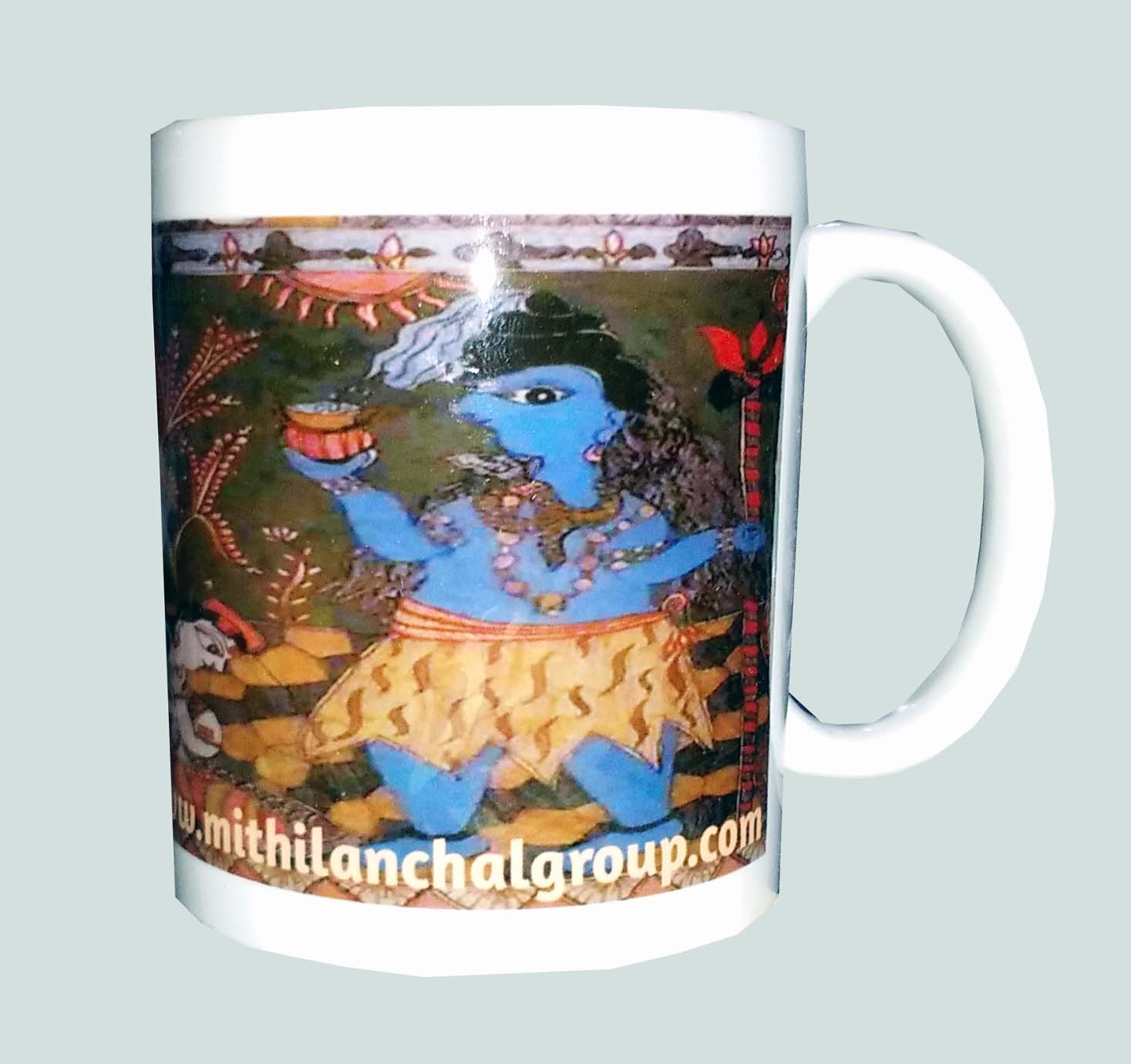 buy unique ceramic mug with mithila painting of ugna vidyapati