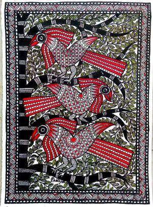 Buy Mithila Painting of Flora and Fauna