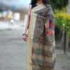 buy Modal Silk Hand painted Madhubani Saree online