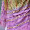 Kantha Stitch Tussar Silk Hand Embroidered Dupatta