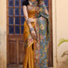 Kalamkari Hand-painted Saree