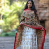 Buy Kalamkari Handpainted Tussar Ghicha Silk Dupatta Online