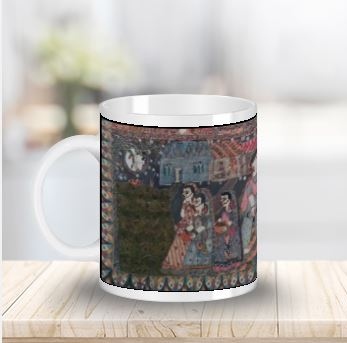 Mithila Painting coffee mug online