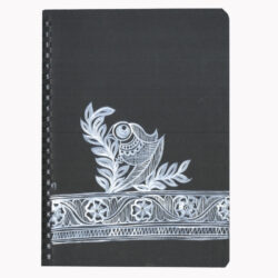 black diary with mithila painting