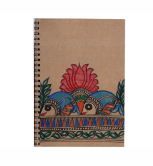 notebook with hand-painted cover