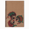 notebook with hand-painted cover